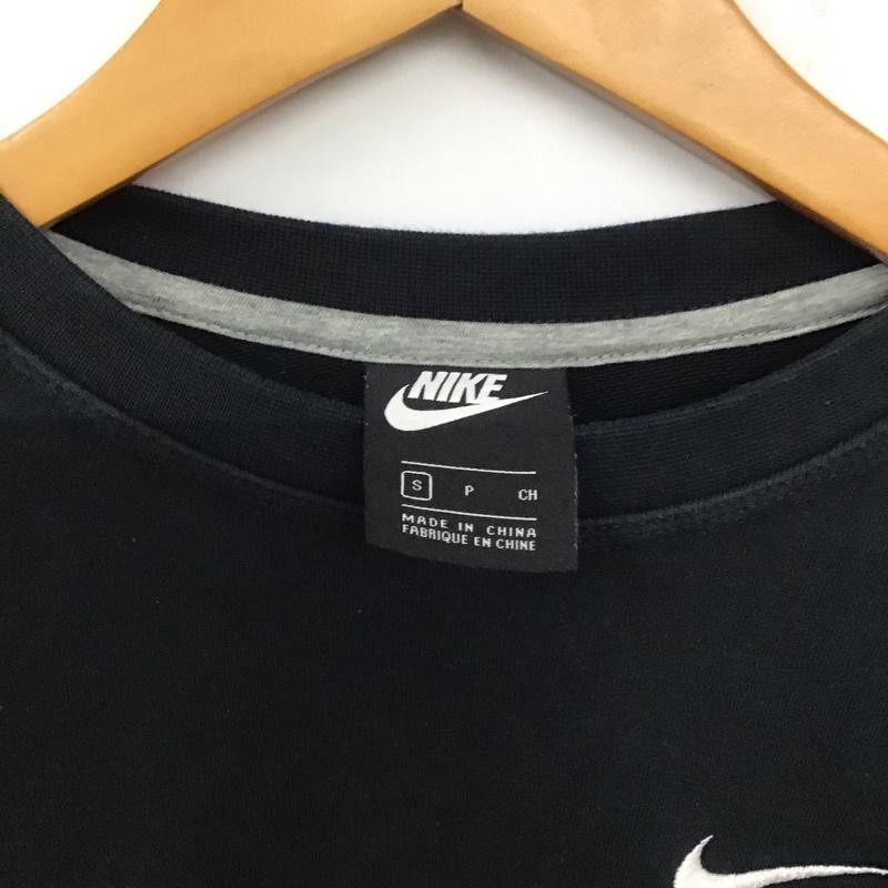 ナイキ NIKE トレーナー 長袖 aa3178-010 長袖トレーナー スウェット クルーネック S ロゴ、文字 黒 / ブラック /  メンズ USED 古着 中古 10137232