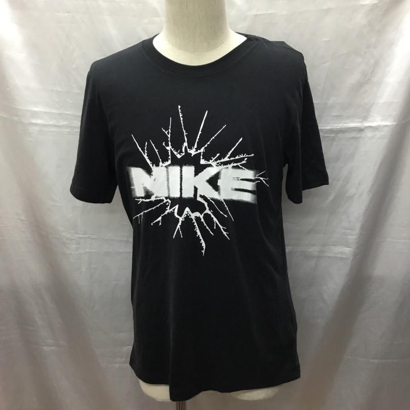 ナイキ NIKE Tシャツ 半袖 FJ2303-010 ドライフィット タグ付き M ロゴ、文字 黒 / ブラック /  メンズ USED 古着 中古 10115691