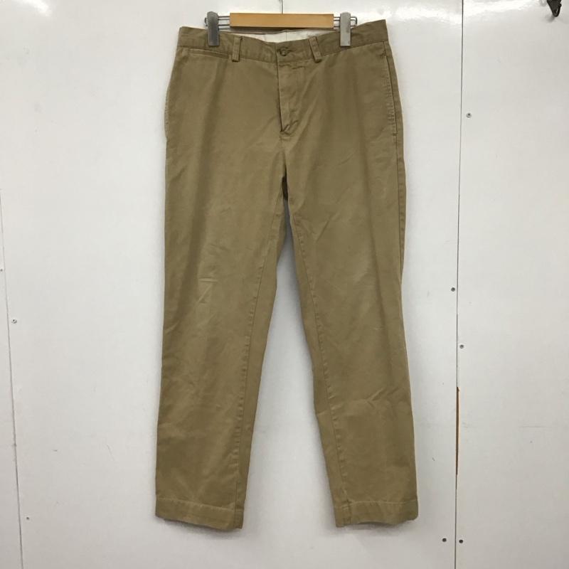 ポロラルフローレン POLO RALPH LAUREN パンツ チノパン チノパン ワイドパンツ カジュアルパンツ 32インチ 無地 ベージュ / ベージュ /  メンズ USED 古着 中古 10137656