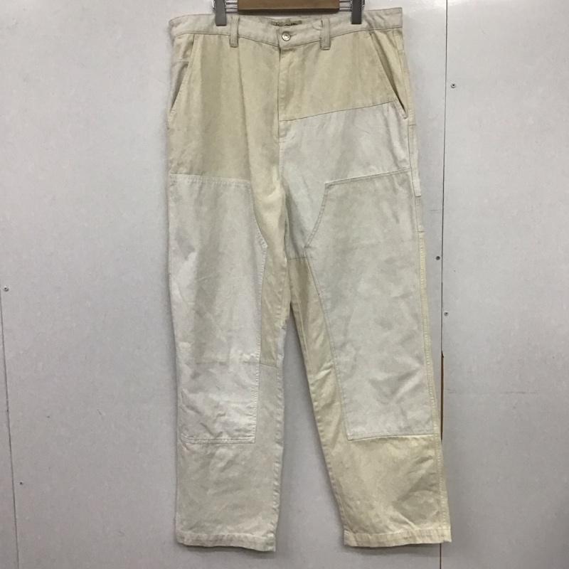 ステューシー STUSSY パンツ ワークパンツ、ペインターパンツ ダブルニー 36 ワンポイント 白 / ホワイト / X オフホワイト / オフホワイト /  メンズ USED 古着 中古 10146350