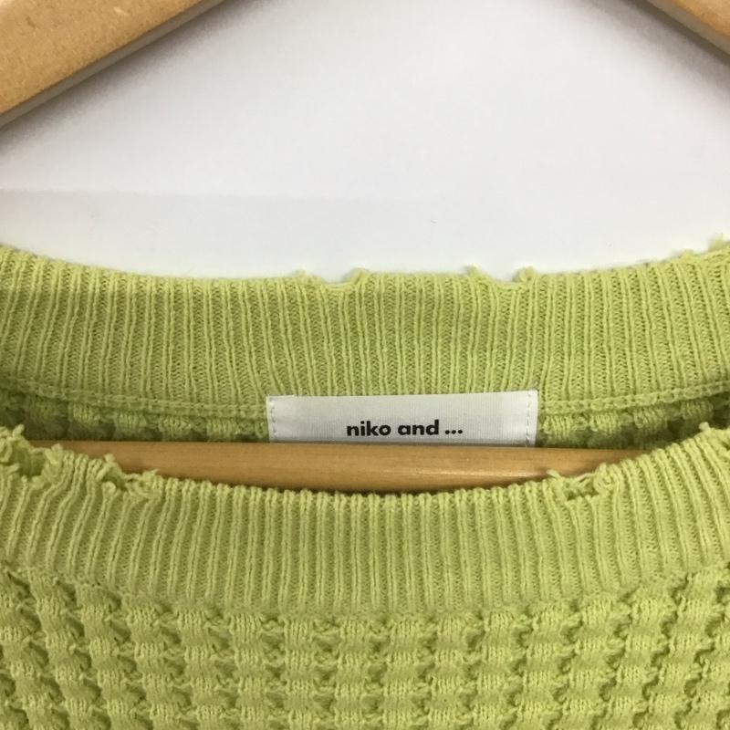 ニコアンド niko and... ニット、セーター 長袖 FREE 無地 薄緑 / ライトグリーン /  レディース USED 古着 中古 10139939