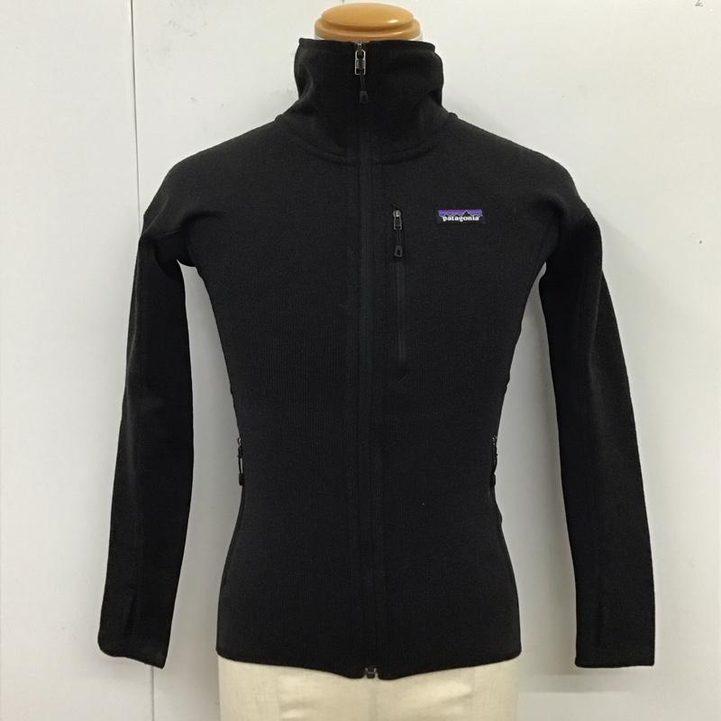パタゴニア patagonia ジャケット、上着 ジャンパー、ブルゾン 25970fa16 ジップアップジャケット フリースジャケット アウター XS ロゴ、文字 黒 / ブラック /  メンズ USED 古着 中古 10120057