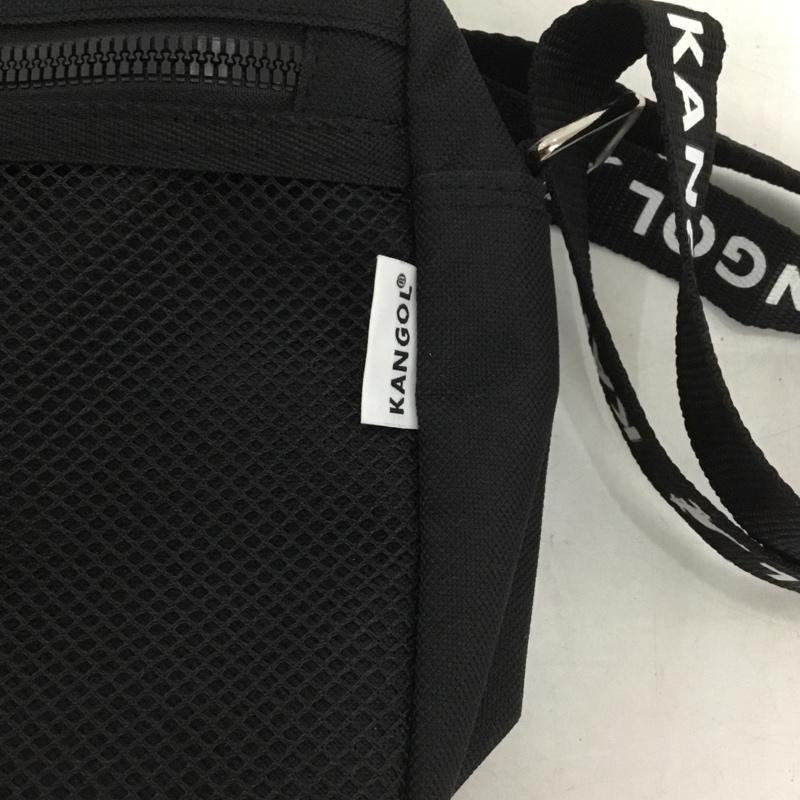 カンゴール KANGOL ショルダーバッグ ショルダーバッグ メッシュポケット ロゴ、文字 黒 / ブラック /  メンズ USED 古着 中古 10149823
