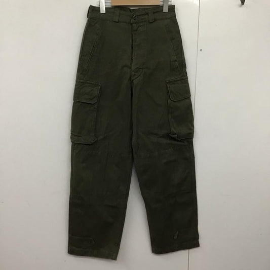 ミリタリー ミリタリー パンツ ワークパンツ、ペインターパンツ ミリタリーパンツ ワイドパンツ カジュアルパンツ フランス軍 M-47 31インチ 無地 カーキ / カーキ /  メンズ USED 古着 中古 10143445