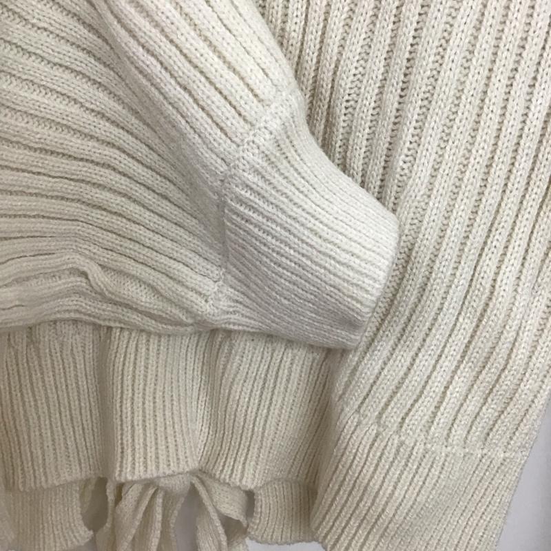 レイカズン Ray Cassin ニット、セーター 長袖 タグ付 FREE 無地 白 / ホワイト /  レディース USED 古着 中古 10147790