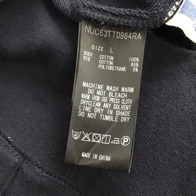 ラッセルアスレティック Russell Athletic パーカー 長袖 nuc63tt0984ra スウェットパーカー ナノユニバース L 無地 紺 / ネイビー /  メンズ USED 古着 中古 10144278