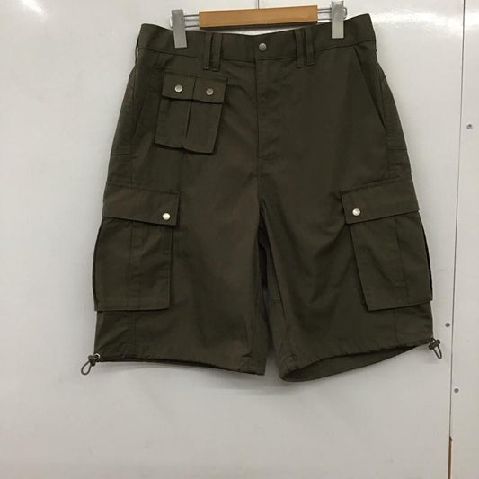 ジーユー GU パンツ ショートパンツ 321-357068 ワイドカーゴショーツ ショートパンツ ハーフパンツ M 無地 カーキ / カーキ /  メンズ USED 古着 中古 10135916