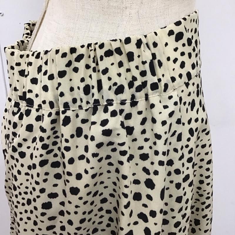 フリークスストア FREAK S STORE スカート ロングスカート FOL20SS023 FREEDOM フレアスカート FREE 総柄 黒 / ブラック / X アイボリー / アイボリー /  レディース USED 古着 中古 10112643