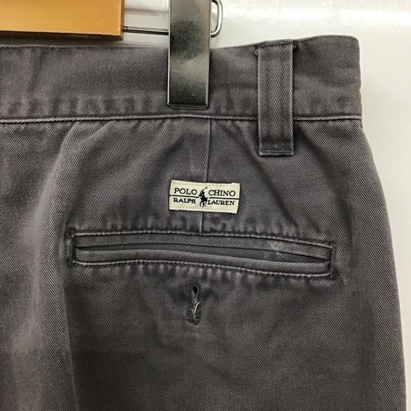ポロラルフローレン POLO RALPH LAUREN パンツ チノパン チノパン カジュアルパンツ ワイドパンツ ストレートパンツ 32インチ 無地 灰 / グレー /  メンズ USED 古着 中古 10117479