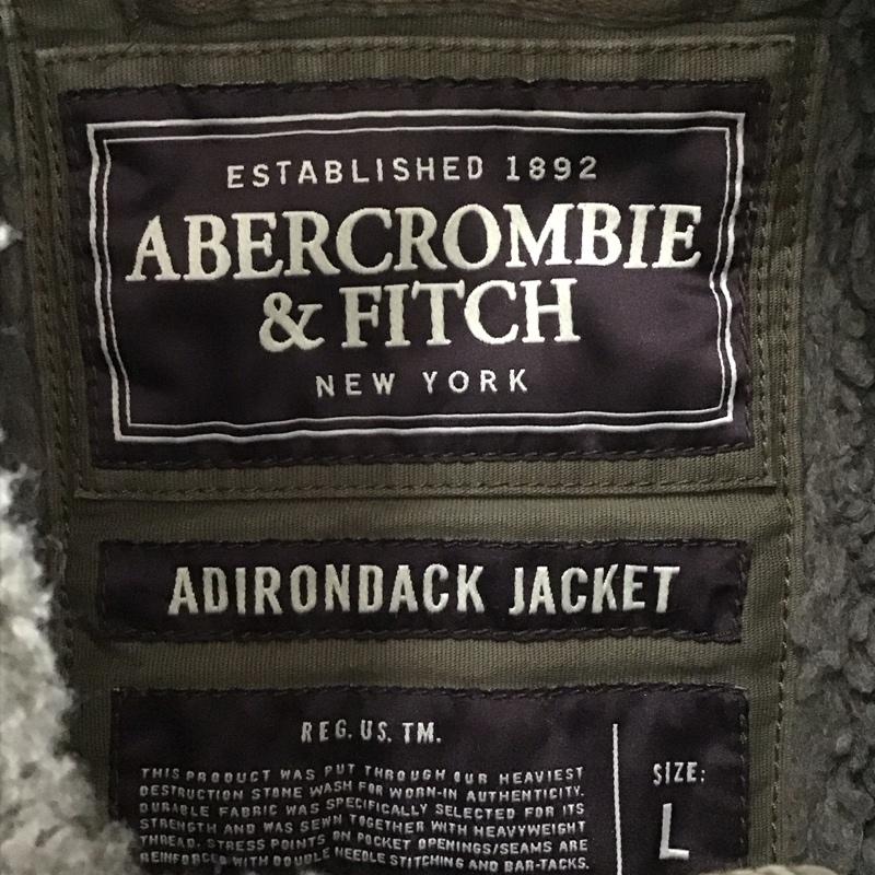アバクロンビーアンドフィッチ ABERCROMBIE&FITCH ジャケット、上着 ジャンパー、ブルゾン ジップアップジャケット ジャンパー ジャケット カジュアルジャケット ミリタリージャケット L 無地 カーキ / カーキ /  メンズ USED 古着 中古 10109810
