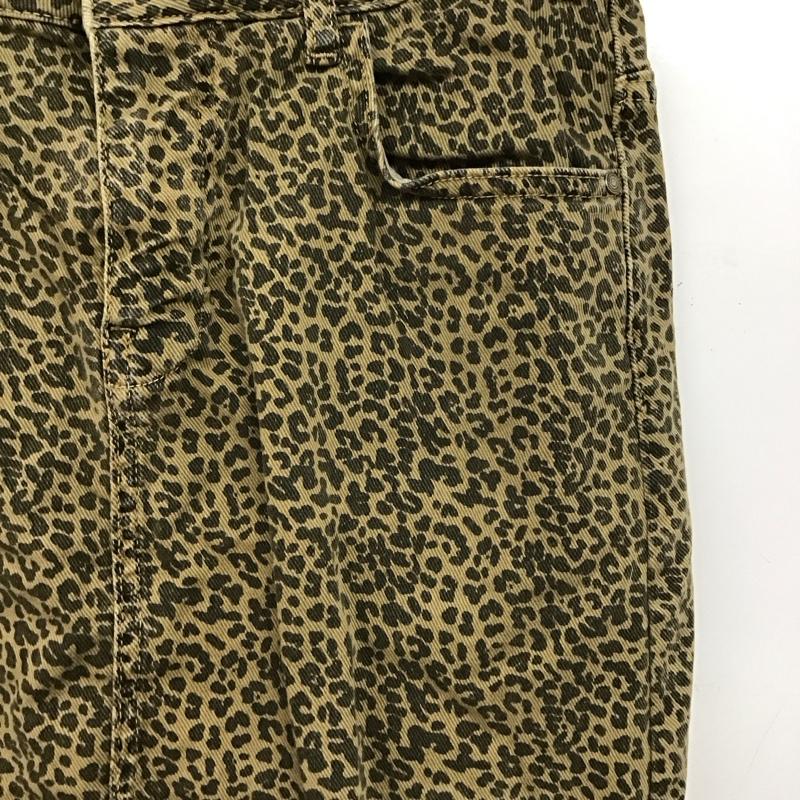 ザラ ZARA スカート ひざ丈スカート デニムスカート タイトスカート センタースリット ストレッチ L 総柄 マルチカラー / マルチカラー /  レディース USED 古着 中古 10147656