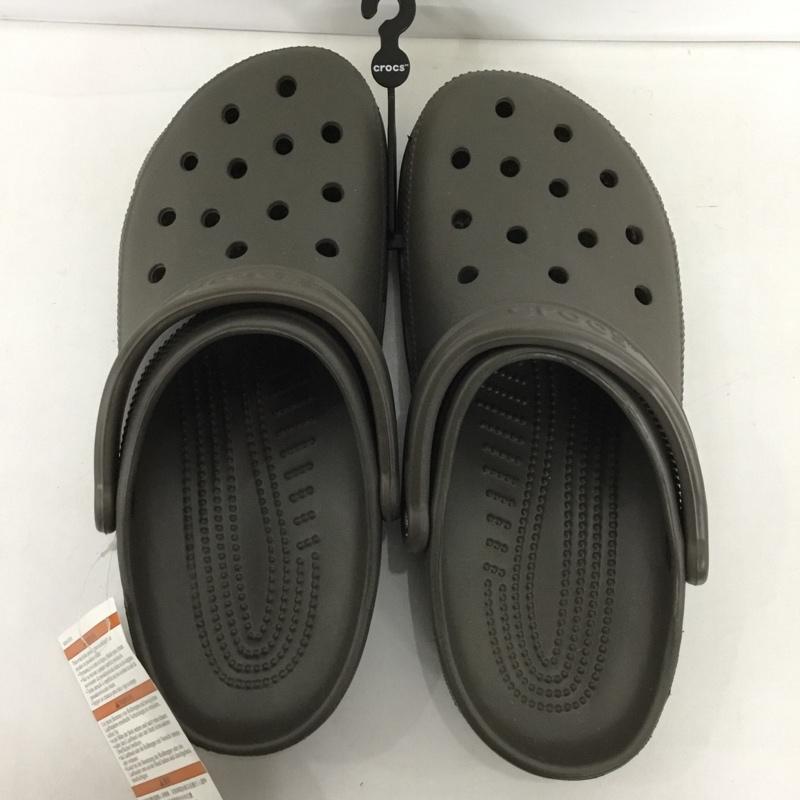 クロックス crocs サンダル サンダル クロックバンド 27cm 27.0cm 無地 茶 / ブラウン /  メンズ USED 古着 中古 10125479