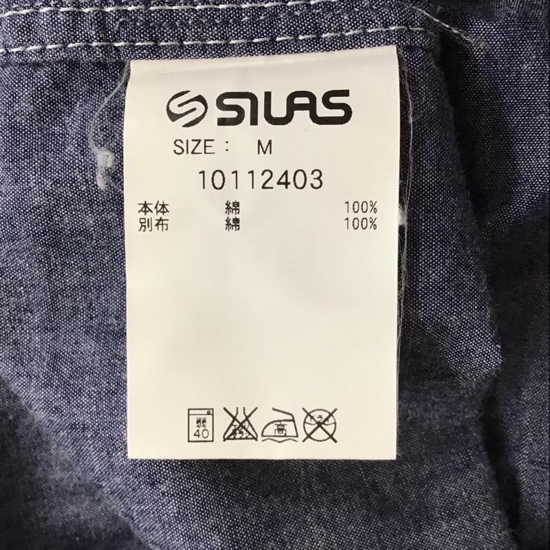 サイラス SILAS シャツ、ブラウス 半袖 10112403 M 無地 紺 / ネイビー /  メンズ USED 古着 中古 10116464