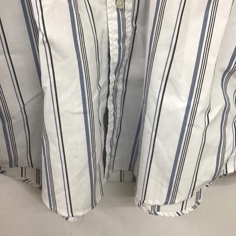 ビーミング バイ ビームス B:MING by BEAMS シャツ、ブラウス 長袖 長袖シャツ ストライプシャツ カラーシャツ L ストライプ 白 / ホワイト /  メンズ USED 古着 中古 10140317