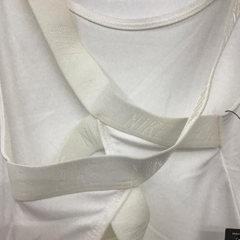 ナイキ NIKE タンクトップ タンクトップ AO9792-100 エラスティカ タンク トレーニングタンクトップ DRI-FIT タグ付き M ロゴ、文字 白 / ホワイト /  レディース USED 古着 中古 10135594