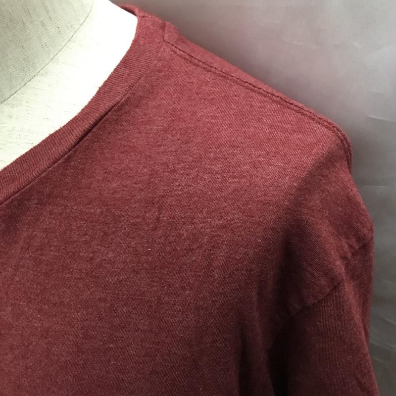 リー Lee Tシャツ 半袖 クルーネック XXL 無地 えんじ / ワインレッド /  メンズ USED 古着 中古 10115515