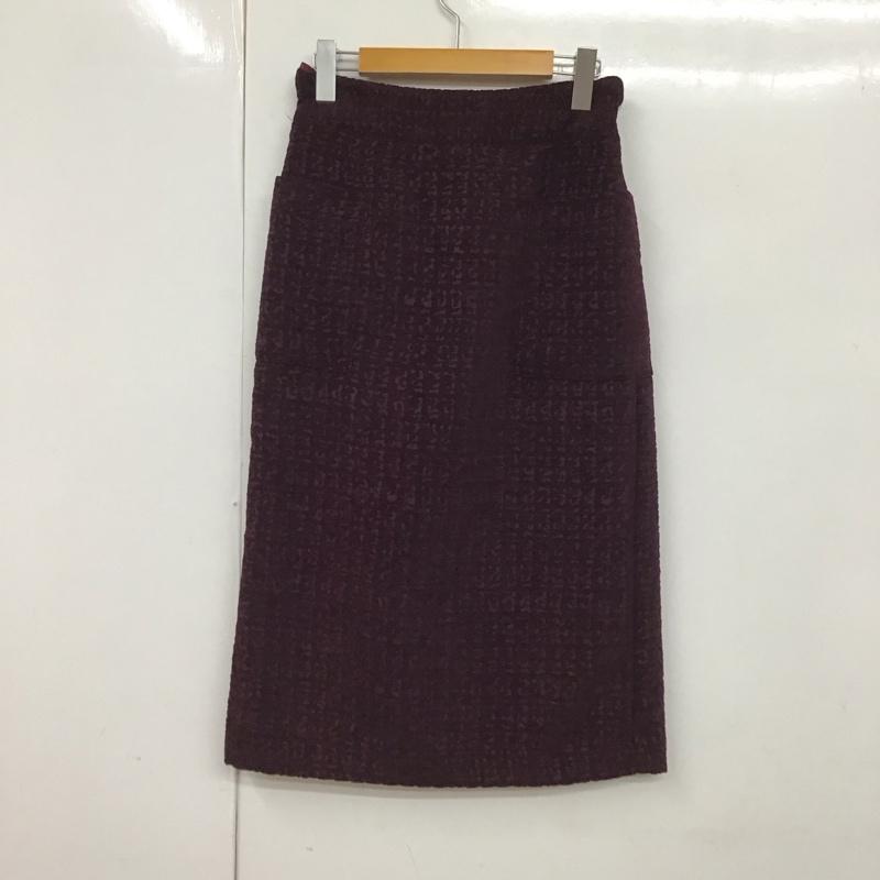 テチチ Te chichi TERRASSE スカート ひざ丈スカート FREE 総柄 ボルドー / ボルドー /  レディース USED 古着 中古 10130227