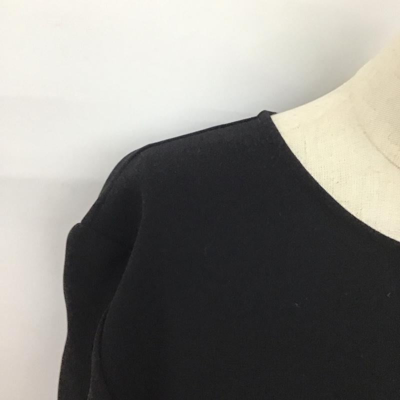 ザラ ZARA カットソー 半袖 半袖 M 無地 黒 / ブラック /  レディース USED 古着 中古 10124071