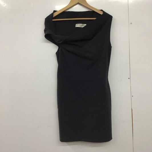 バレンシアガ BALENCIAGA ワンピース ひざ丈スカート ノースリーブワンピース タイトワンピース 36 無地 ダークグレー / ダークグレー /  レディース USED 古着 中古 10147689