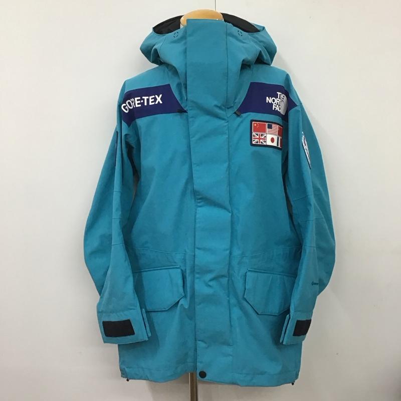 ザノースフェイス THE NORTH FACE ジャケット、上着 ジャケット、ブレザー NP62238 トランスアンタークティカパーカ GORE-TEX フード付き防水シェルジャケット M ロゴ、文字 水色 / ライトブルー /  メンズ USED 古着 中古 10121155