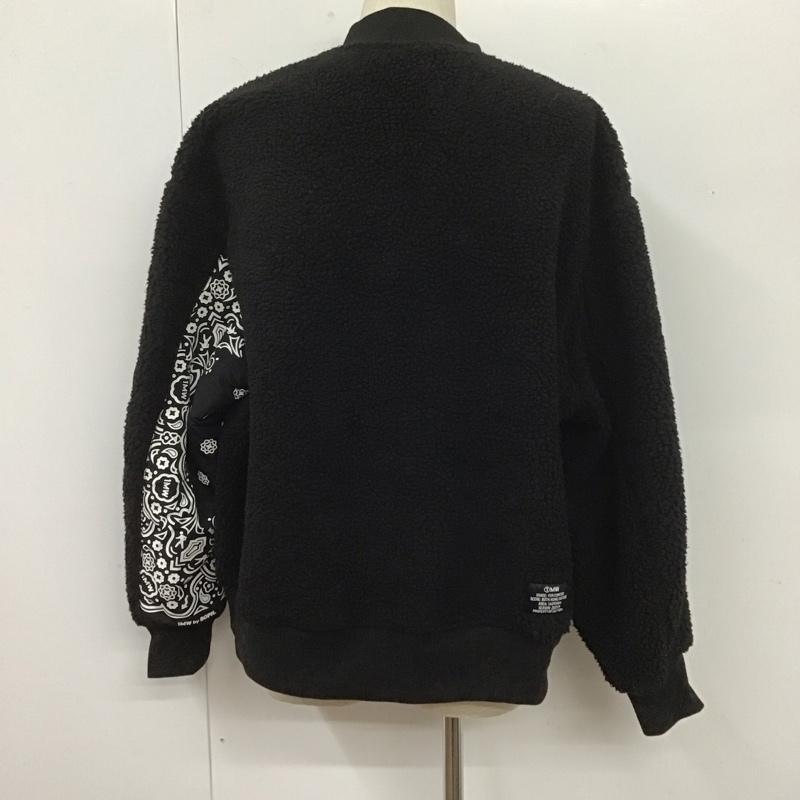 ジーユー GU ジャケット、上着 ジャンパー、ブルゾン 341-341258 SOPH 1MW ボア L ロゴ、文字 黒 / ブラック /  メンズ USED 古着 中古 10106929