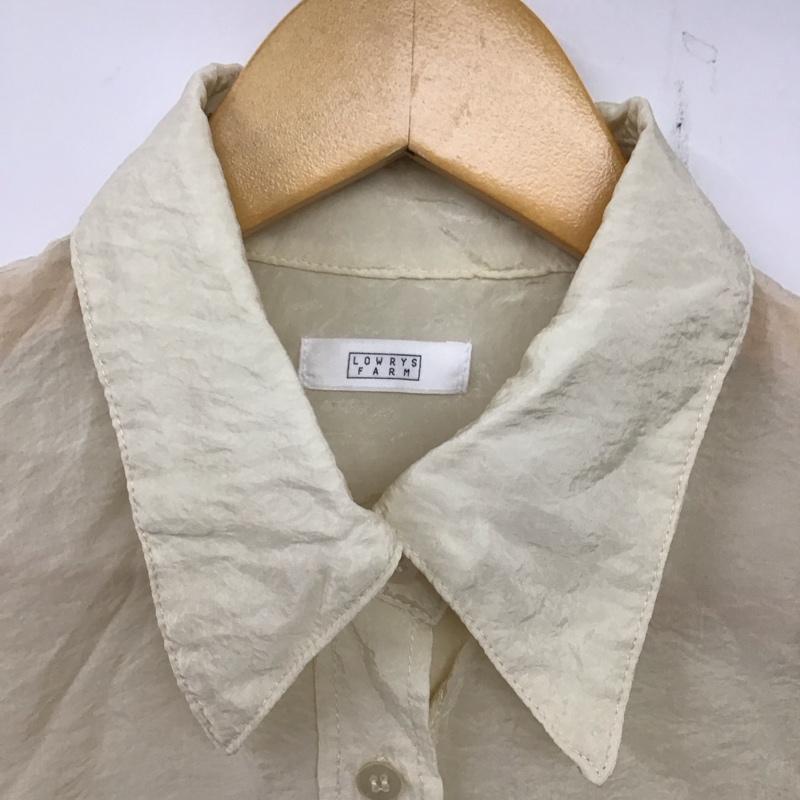 ローリーズファーム LOWRYS FARM シャツ、ブラウス 長袖 FREE 無地 アイボリー / アイボリー /  レディース USED 古着 中古 10137385