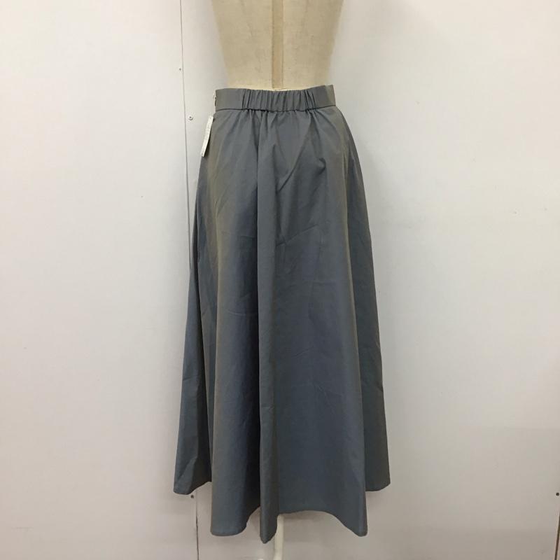 エージーバイアクアガール AGBYAQUAGIRL スカート ロングスカート C12-72017 イリデンスシアーフレアスカート タグ付き M 無地 青 / ブルー /  レディース USED 古着 中古 10115900