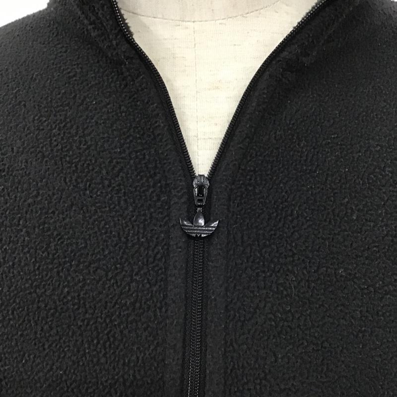 アディダス adidas ジャケット、上着 ジャケット、ブレザー GN8043 TricolorPolarFleece12ZipHoodie 長袖フリースジャケット ジップアップ ロゴ、文字 黒 / ブラック /  メンズ USED 古着 中古 10105583
