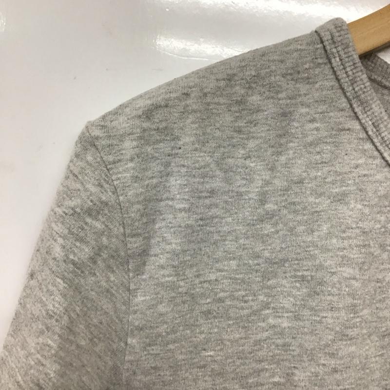 ラコステ LACOSTE Tシャツ 半袖 半袖カットソー 無地Tシャツ Vネックカットソー 5 ロゴ、文字 灰 / グレー /  メンズ USED 古着 中古 10132335