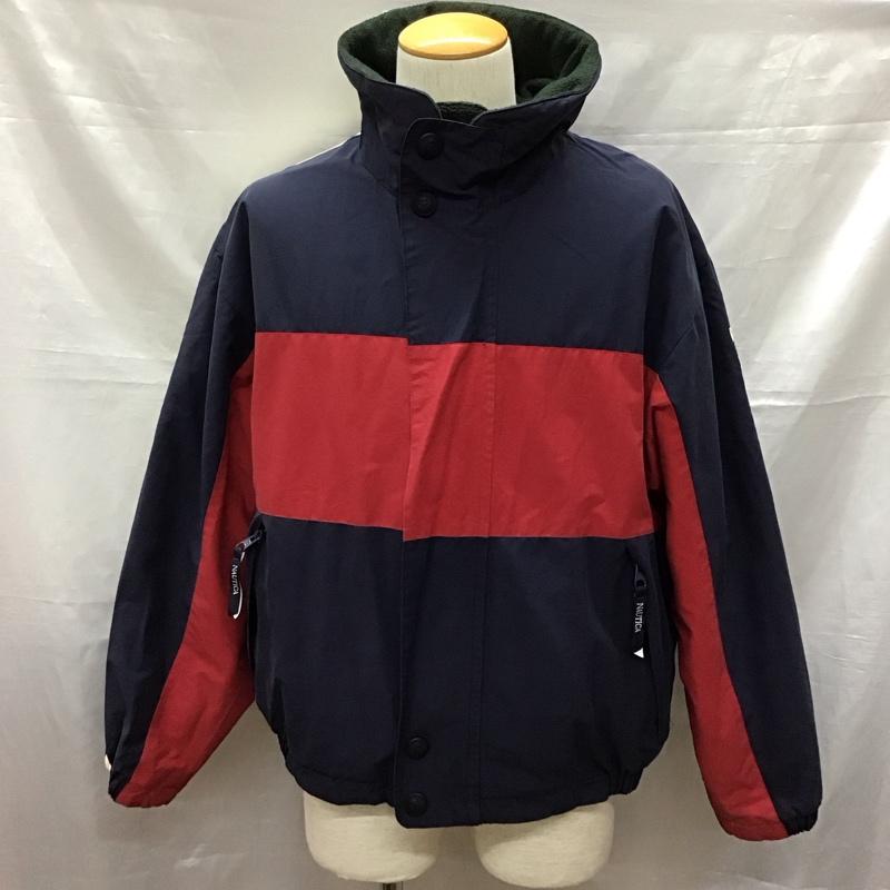 ノーティカ NAUTICA ジャケット、上着 ジャンパー、ブルゾン リバーシブル M 無地 紺 / ネイビー / X 赤 / レッド / X カーキ / カーキ /  メンズ USED 古着 中古 10122094