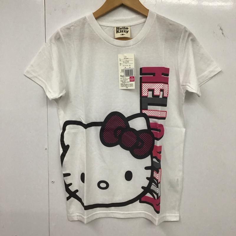 古着 USED Tシャツ 半袖 ハローキティ M ロゴ、文字 X プリント 白 / ホワイト /  レディース USED 古着 中古 10147661