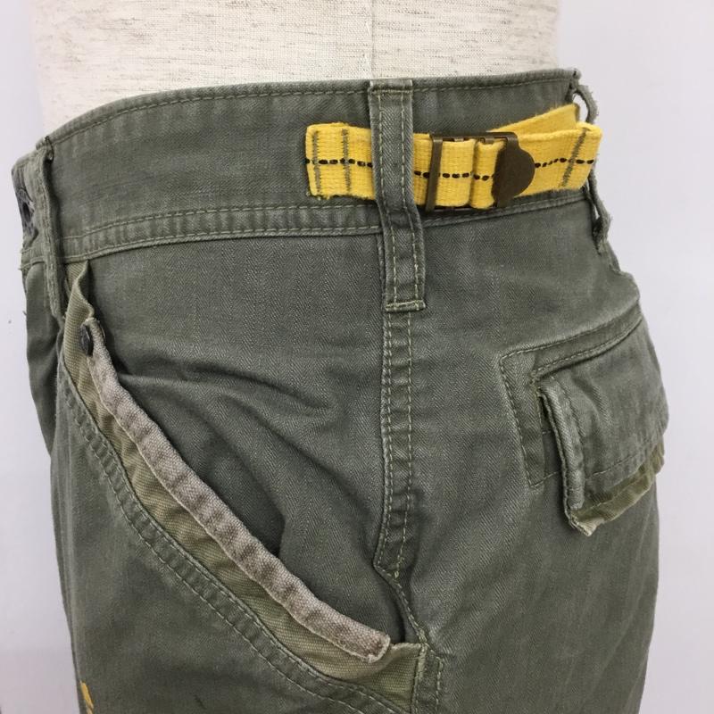 アヴィレックス AVIREX パンツ ショートパンツ ショートパンツ ハーフパンツ カジュアルパンツ ミリタリーパンツ M 無地 カーキ / カーキ /  メンズ USED 古着 中古 10110044