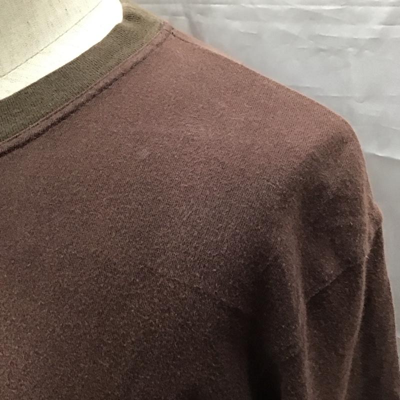 ポールスミス Paul Smith Tシャツ 半袖 クルーネック 胸ポケット M ロゴ、文字 茶 / ブラウン /  メンズ USED 古着 中古 10117025