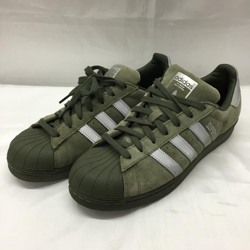 アディダス adidas スニーカー スニーカー B41988 SUPERSTAR 26.5cm 26.5cm ロゴ、文字 カーキ / カーキ / X 銀 / シルバー /  メンズ USED 古着 中古 10110154