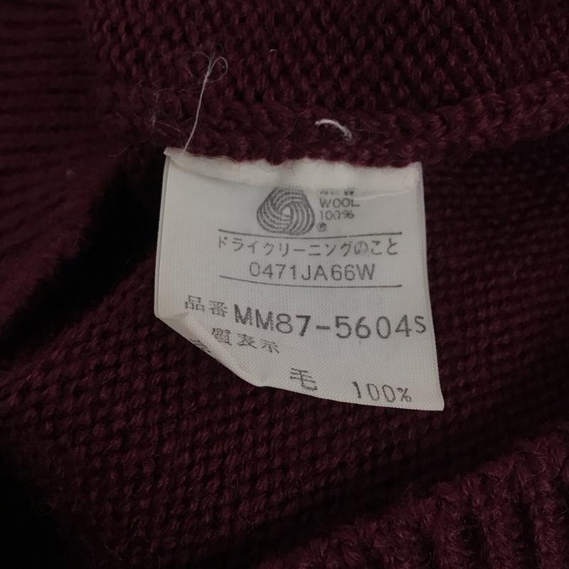 マックレガー McGREGOR ニット、セーター 長袖 M 無地 えんじ / ワインレッド /  メンズ USED 古着 中古 10111694