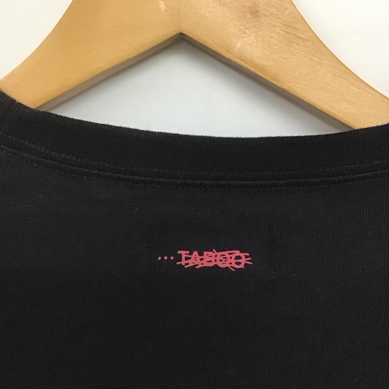 ゲンザイ genzai Tシャツ 半袖 半袖カットソー プリントTシャツ クルーネックカットソー L ロゴ、文字 黒 / ブラック /  メンズ USED 古着 中古 10146210