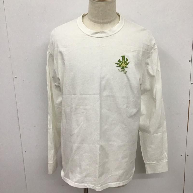 ハフ HUF カットソー 長袖 長袖カットソー プリントカットソー クルーネック XL プリント 白 / ホワイト /  メンズ USED 古着 中古 10126188