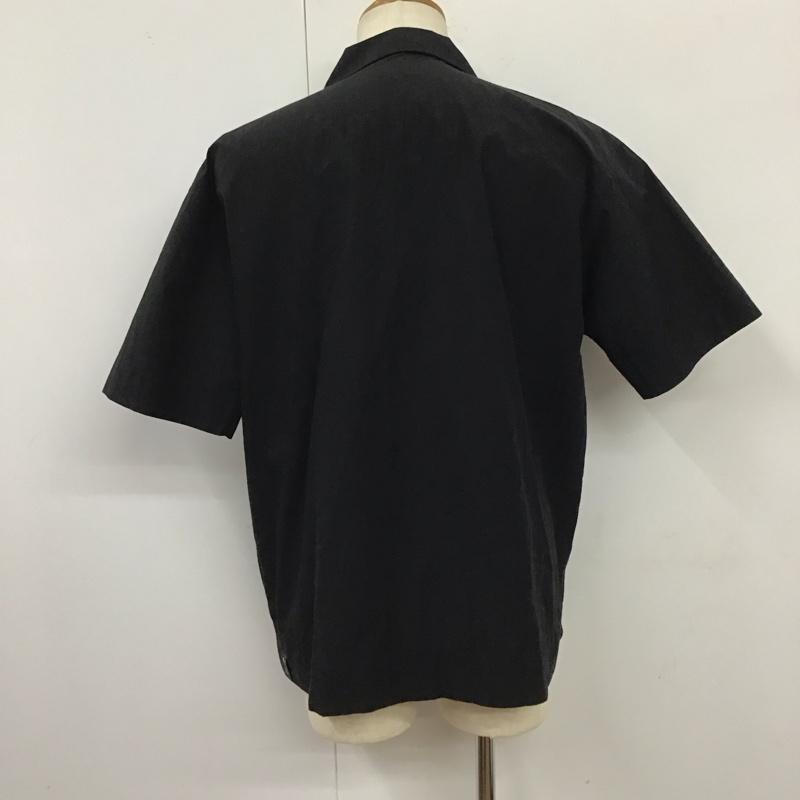 ダブリューピー WP シャツ、ブラウス 半袖 sd01-b03004 オープンカラーシャツ 半袖シャツ M ロゴ、文字 黒 / ブラック /  メンズ USED 古着 中古 10116552