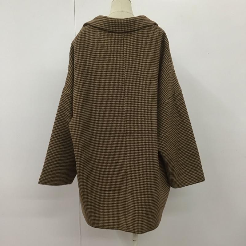 ローリーズファーム LOWRYS FARM ジャケット、上着 ジャケット、ブレザー LF720082AD ユルジャケット コート FREE 千鳥格子 黒 / ブラック / X 茶 / ブラウン / X ベージュ / ベージュ /  レディース USED 古着 中古 10108378