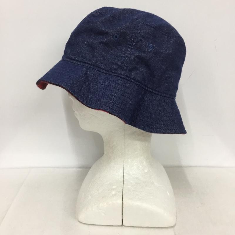 リー Lee 帽子 ハット LEE153914 バケットハット デニム タグ付き FREE ロゴ、文字 紺 / ネイビー /  メンズ USED 古着 中古 10131598