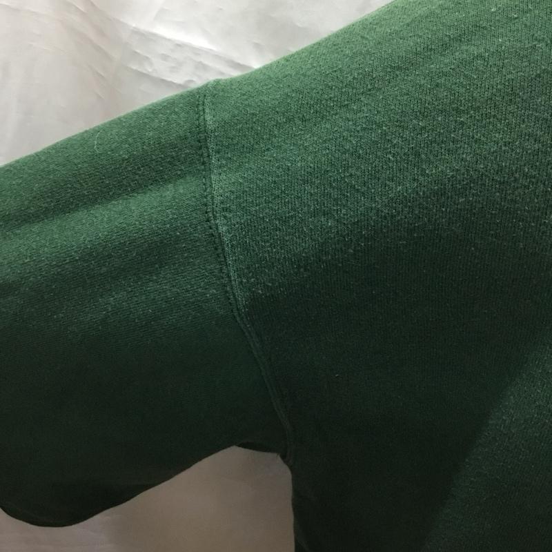 ジャンスポーツ JANSPORT トレーナー 長袖 スウェット 裏起毛 コロラド州立大学 XL ロゴ、文字 緑 / グリーン /  メンズ USED 古着 中古 10114247