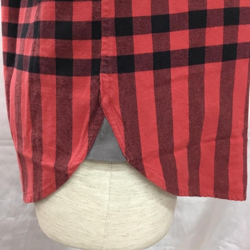 ブルックスブラザーズ BROOKS BROTHERS シャツ、ブラウス 長袖 S チェック 赤 / レッド / X 黒 / ブラック /  メンズ USED 古着 中古 10112761