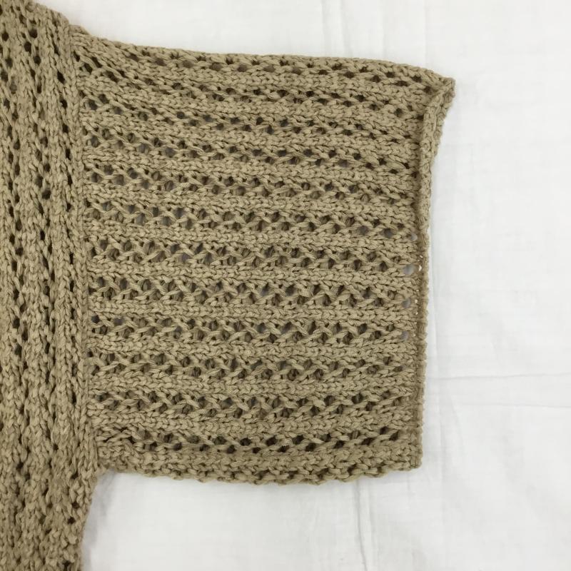 ジェイダ GYDA カーディガン 七分袖 072032807601-01 FREE 無地 茶 / ブラウン /  レディース USED 古着 中古 10141333