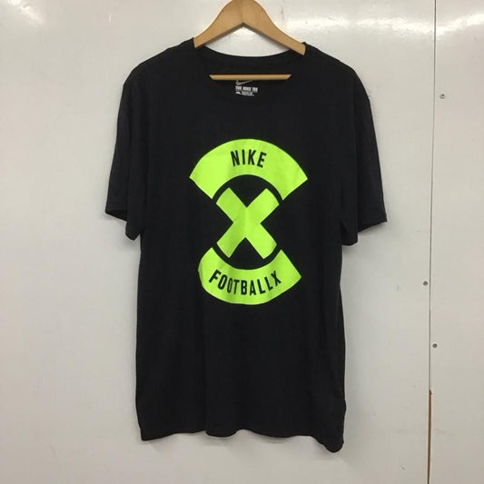 ナイキ NIKE Tシャツ 半袖 半袖カットソー プリントTシャツ クルーネックカットソー スポーツウェア XXL プリント 黒 / ブラック /  メンズ USED 古着 中古 10138570