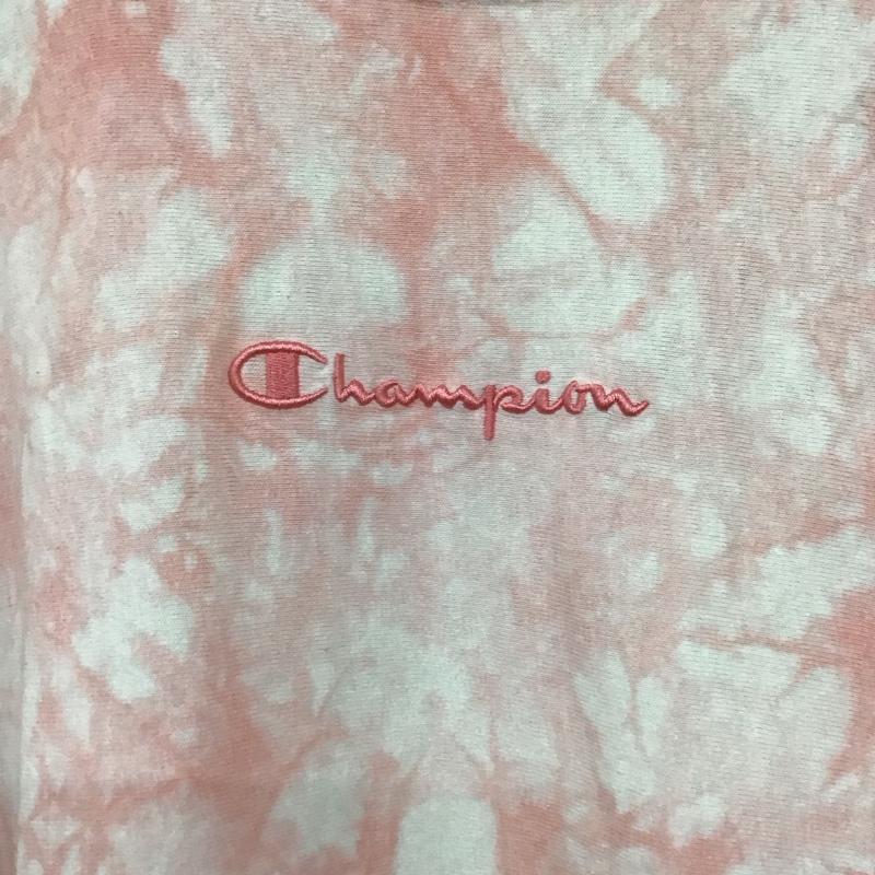 チャンピオン Champion Tシャツ 半袖 c3-p323 半袖カットソー プリントTシャツ S ロゴ、文字 白 / ホワイト / X 桃 / ピンク /  メンズ USED 古着 中古 10138897