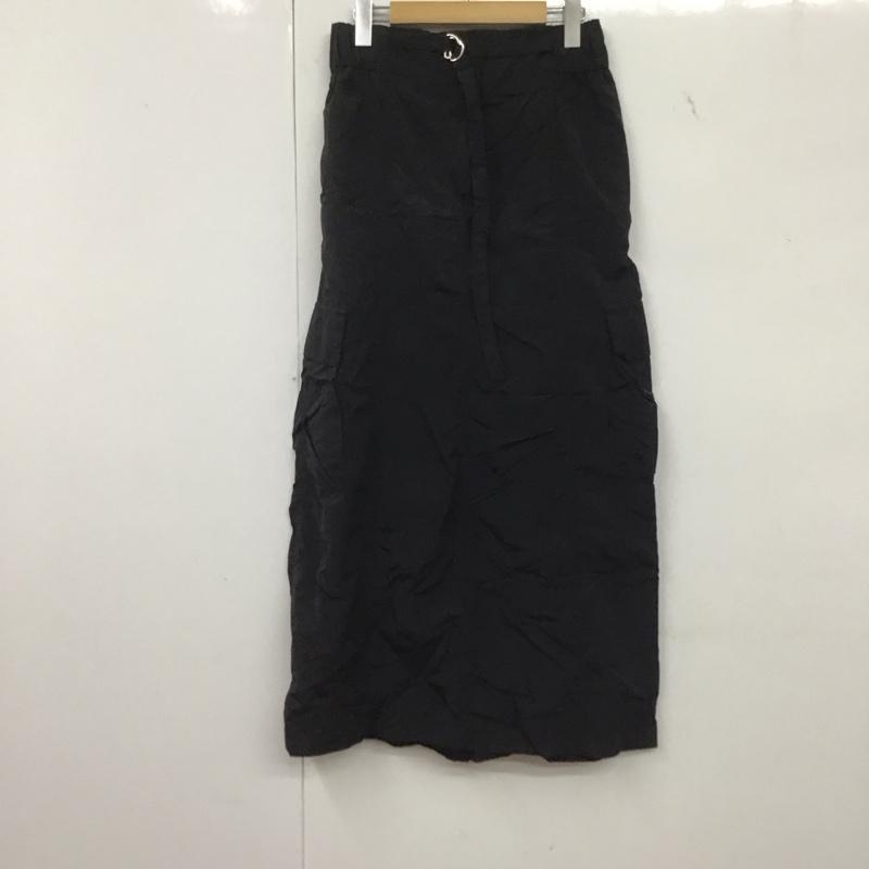 ザラ ZARA スカート ロングスカート XS 無地 黒 / ブラック /  レディース USED 古着 中古 10144226