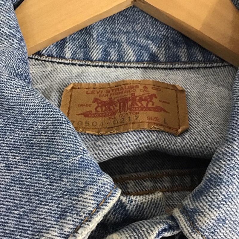 リーバイストラウスアンドコー Levi Strauss & co. ジャケット、上着 ジャケット、ブレザー デニムジャケット Gジャン アウター カジュアルジャケット L 無地 インディゴ / インディゴ /  メンズ USED 古着 中古 10130075
