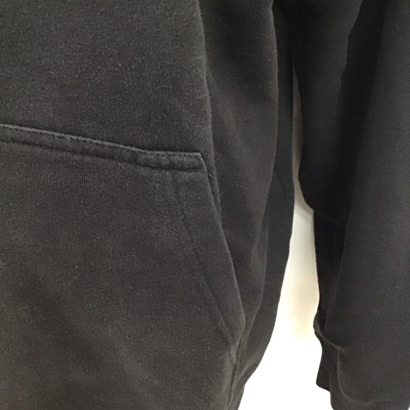 ステューシー STUSSY パーカー 長袖 長袖パーカー フード付きパーカー プリントスウェット トレーナー L ロゴ、文字 黒 / ブラック /  メンズ USED 古着 中古 10117654