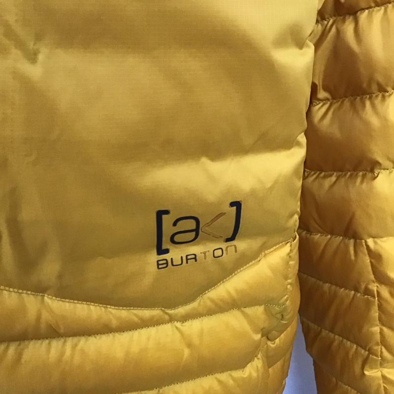 バートン BURTON ジャケット、上着 ジャンパー、ブルゾン ジップアップジャケット ダウンジャケット カジュアルジャケット アウター M ロゴ、文字 黄 / イエロー /  メンズ USED 古着 中古 10106698