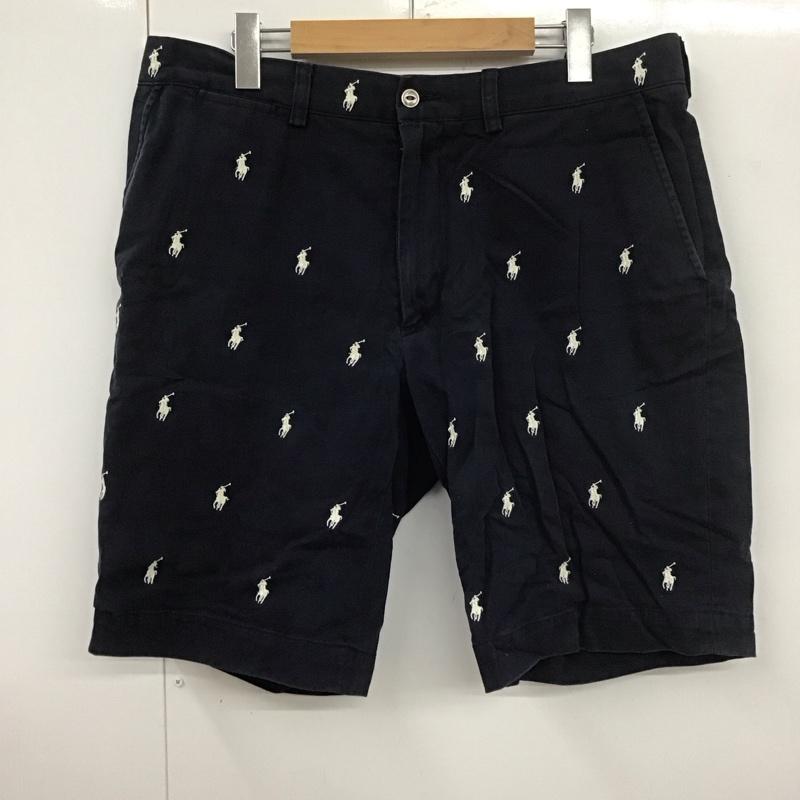 ポロラルフローレン POLO RALPH LAUREN パンツ ショートパンツ 34 刺繍 紺 / ネイビー /  メンズ USED 古着 中古 10107905
